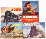 4-Lionel Catalogs 1946, 1947, 1948 & 1949