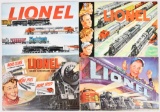 4-Lionel Catalogs 1950, 1951, 1952 & 1953
