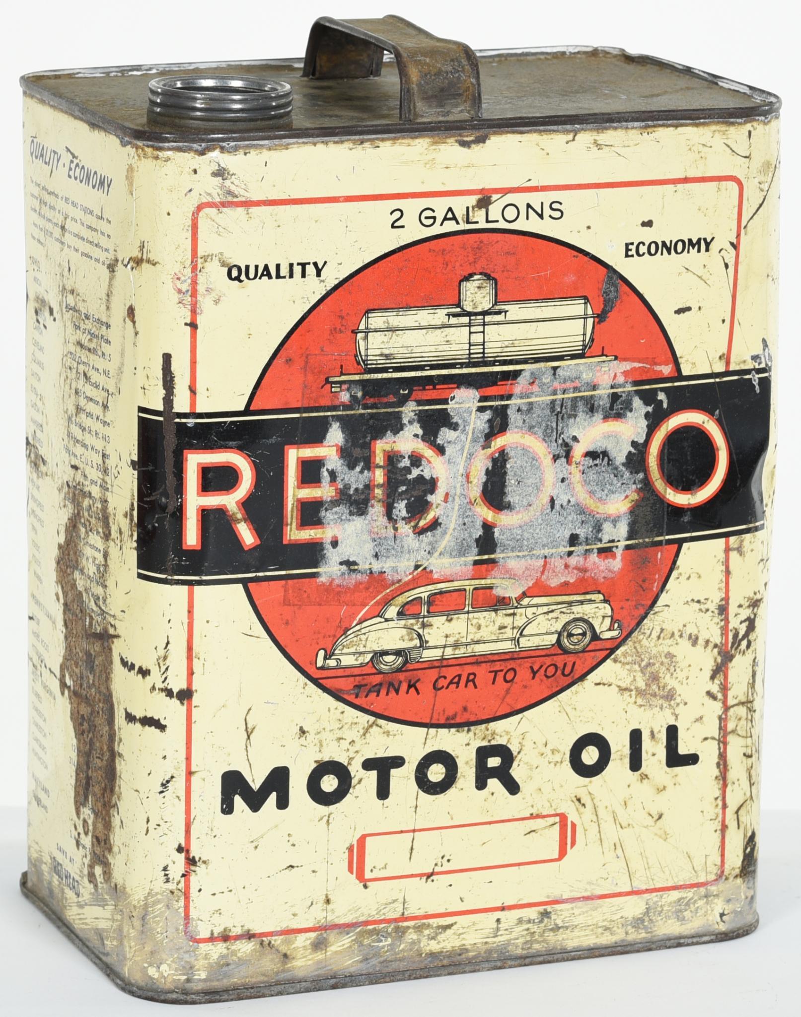 Texaco 1/2 Gallon Motor Oil Can • Antique Advertising