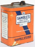Gamble's Motor Oil 2 Gallon Can