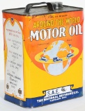 Around The World Motor Oil 2 Gallon Can