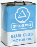 Cities Service Blue Blub Motor Oil 2 Gallon Can
