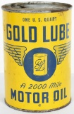 Gold Lube Motor Oil 1 Quart Can