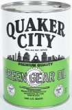 Quaker City Green Gear Oil 1 Quart Can Composite