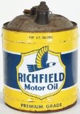 Richfield Motor Oil 5 Gallon Can