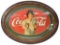 Coca-Cola w/Lady Holding Out a Glass of Coke Metal Sign