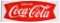 Drink Coca-Cola in Fish Tail Logo Porcelain Sleigh Sign