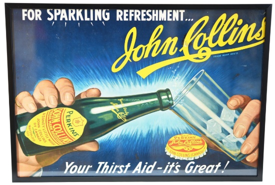 John Collins w/Bottle Cardboard Sign