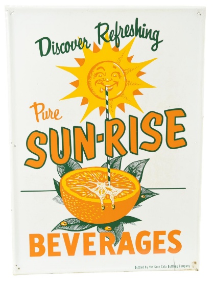 Pure Sun-Rise Beverages w/Logo Metal Sign