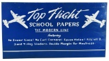 Top Flight School Papers w/Planes Metal Sign