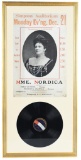 MME. Nordica Frame Concert Poster & LP