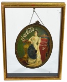 1905 Coca-Cola Celluloid Cameo Sign w/Lillian Nordica