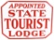 Appointed State Tours Lodge Porcelain Sign