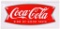 Coca-Cola in Fish Tail Logo Metal Sign