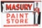 Masury Paint Store w/Soldier Logo Porcelain Sign