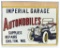 Imperial Garage Automobiles w/Touring Car Metal Sign