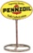 Pennzoil Safe Lubrication Metal Curb Sign