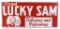 Drink Lucky Sam w/Logo Metal Sign