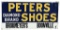 Peters Diamond Brand Shoes Metal Sign