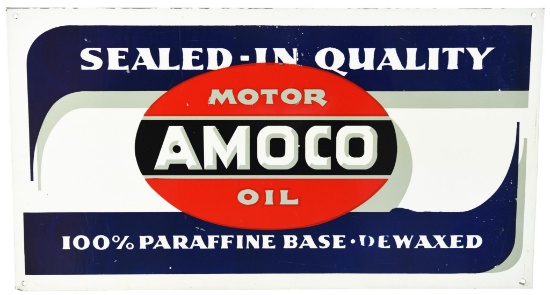 AMOCO Motor Oil "Sealed-in Quality" Metal Sign