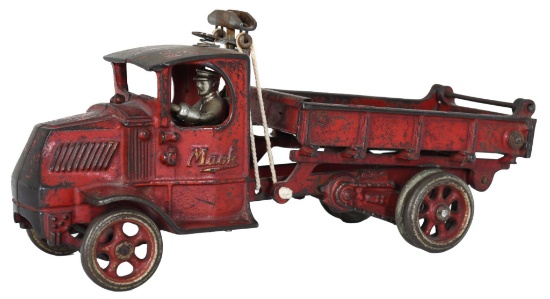 Arcade Mack C-Cab Dump Truck w/Duals Cast Iron Toy