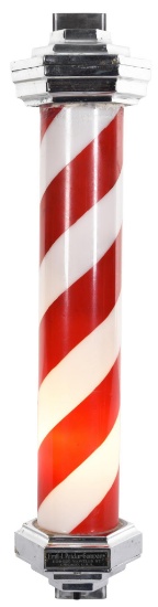 Small Light Up Barber Pole