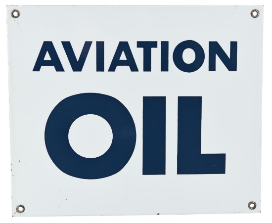 Aviation Oil Porcelain Sign