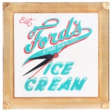 Ford's Ice Cream Plastic Lighted Clock