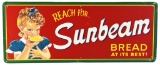 Reach For Sunbeam Bread w/Logo Metal Sign