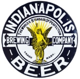 Indianapolis Beer Brewing Company w/Logo Porcelain Sign