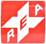 REA (Railway Express Agency) Porcelain Sign