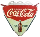 Drink Coca-Cola Metal Triangle Sign