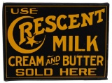 Use Crescent Milk Cream & Butter Sold Here Metal Sign