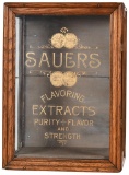 Small Sauer's Flavoring Extracts Display Case