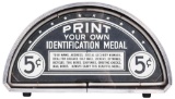 Print Your Own ID Metal Neon Lighted Counter-Top Sign