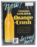 New! Golden Orange-Crush Served Here w/Crushy Sign