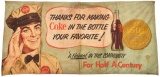 Coca-Cola 50th Year of Coke in A Bottle Banner