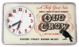 Old Crow Kentucky Whiskey w/Logo Lighted Clock