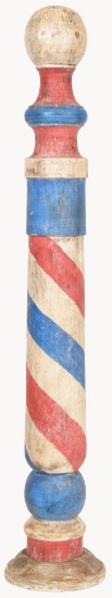 Wooden Barber Pole