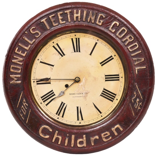 Monell's Teething Cordial for Children Round Clock