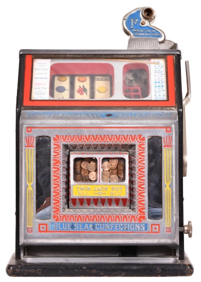 Walting 1 Cent Blue Seal Confections Slot Machine
