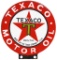 Texaco (black-T) Motor Oil Porcelain Lubester Sign