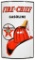 Texaco (white-T) Fire Chief Gasoline Porcelain Curved Sign