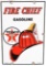 Texaco (white-T) Fire Chief Gasoline (small) Porcelain Sign