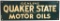 Genuine Quaker State Motor Oils Metal Rack Sign