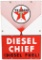 Texaco (white-T) Diesel Chief (large) Porcelain Sign