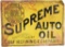 Supreme Auto Oil Gulf Refining Co Metal Sign