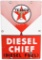 Texaco (white-T) Diesel Chief (small) Porcelain Sign