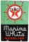 Texaco Marine White Gasoline w/Ship's Wheel (small) Sign