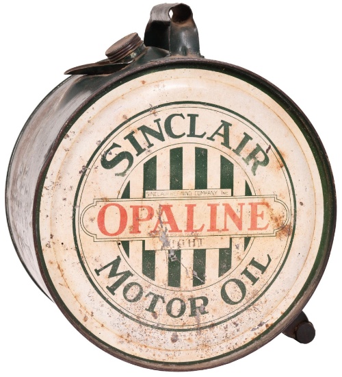 Sinclair Opaline Motor Oil Five Gallon Rocker Can